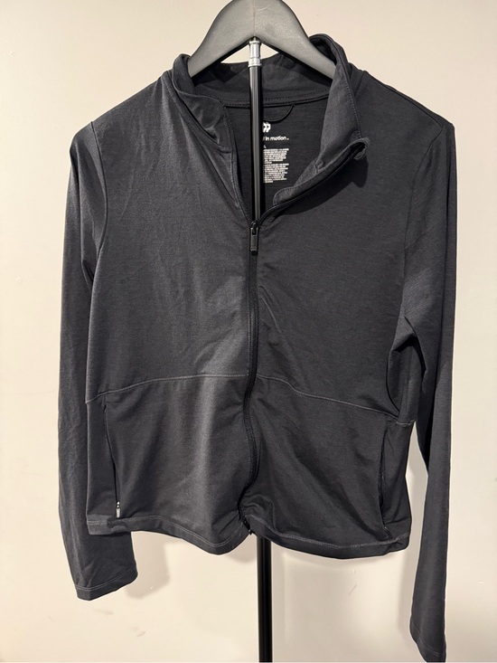all in motion Sweaters - All in Motion Black Heather Full-Zip XXL